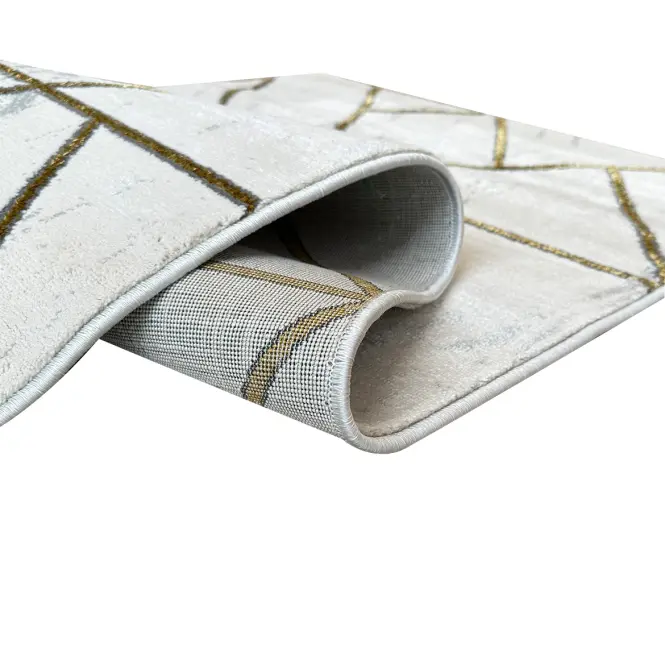 Koberec Frisee Diamond 2,0/2,9 A0052 biela/zlatá,4