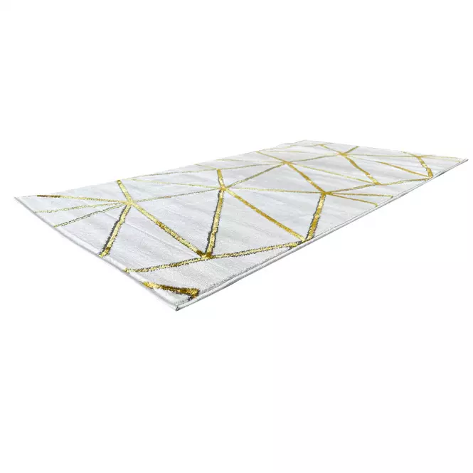 Koberec Frisee Diamond 2,0/2,9 A0071 biela/zlatá