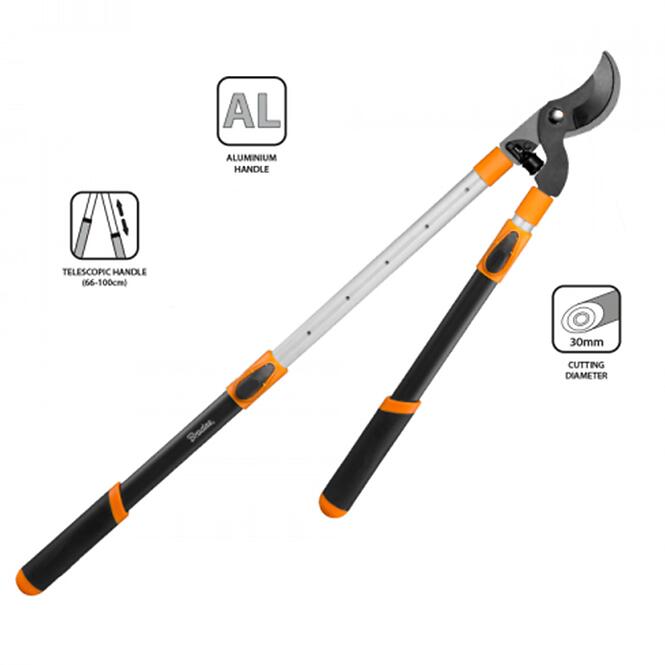 Teleskopické nožnice hliníkové na konáre V-Series bypass,3
