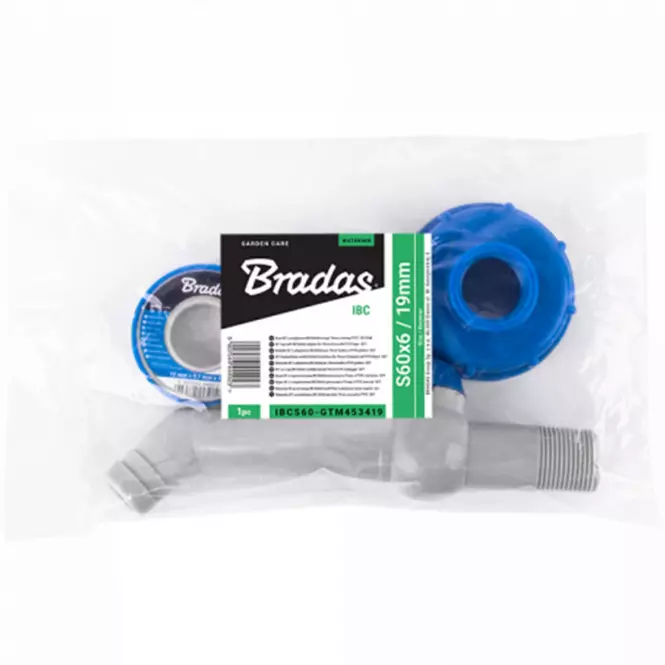 Kohútik so spojkou IBCS60x6 na hadicu 19-25 mm,2