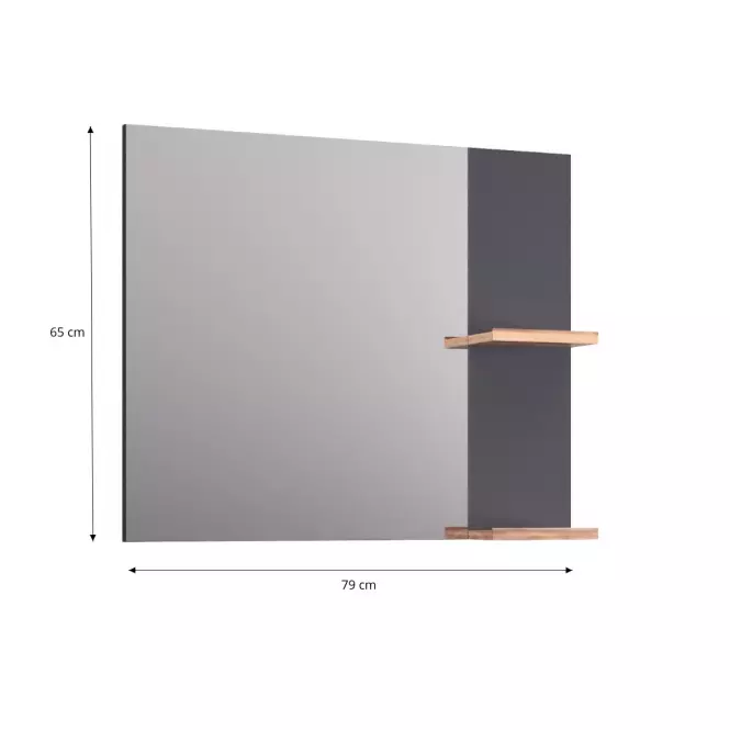 Zrkadlo Legar 80 anthracite,3