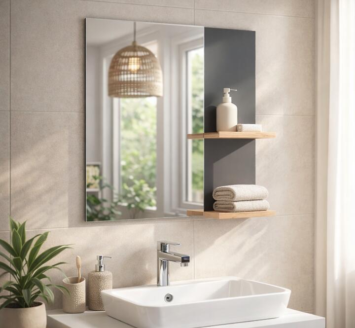 Zrkadlo Legar 60 anthracite