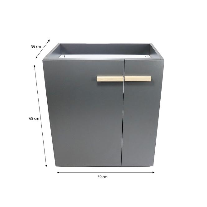 Kúpeľňová skrinka Legar 60 anthracite,2