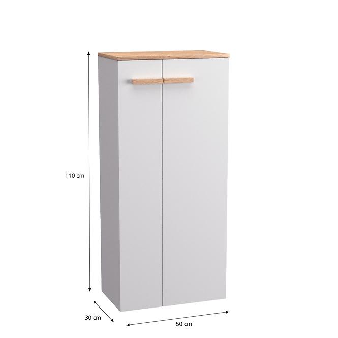 Kúpeľňová komoda Legar 50 biela,2
