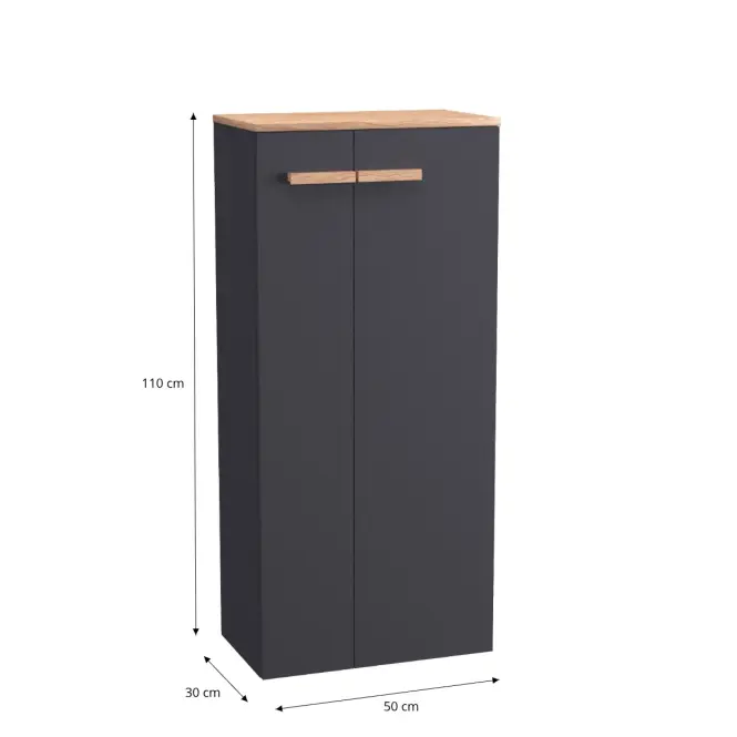 Kúpeľňová skrinka Legar 50 anthracite,2