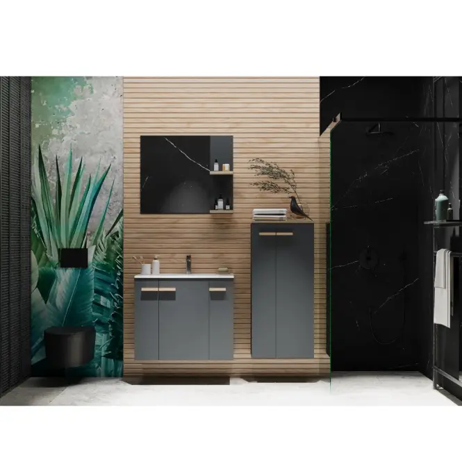 Kúpeľňová skrinka Legar 50 anthracite