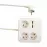 Predlžovací kábel  Power Square 3-GN + 2USB 34105 1,4M