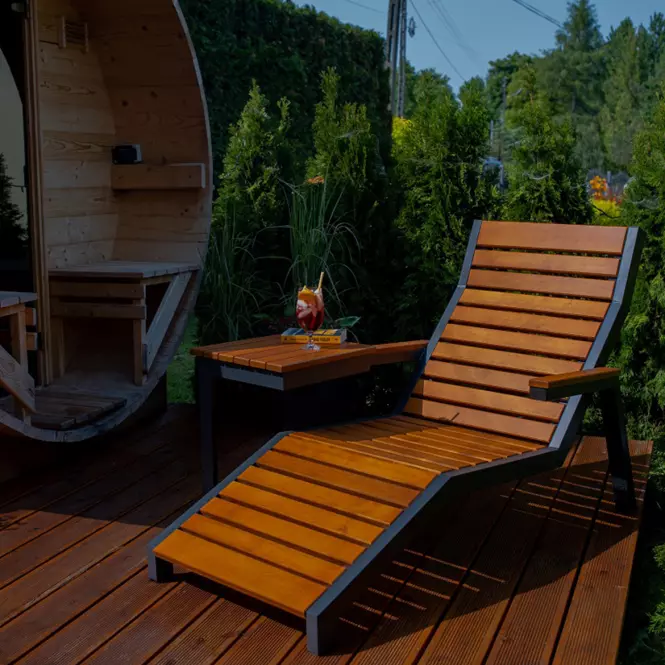 Záhradné lehátko Loft sosna