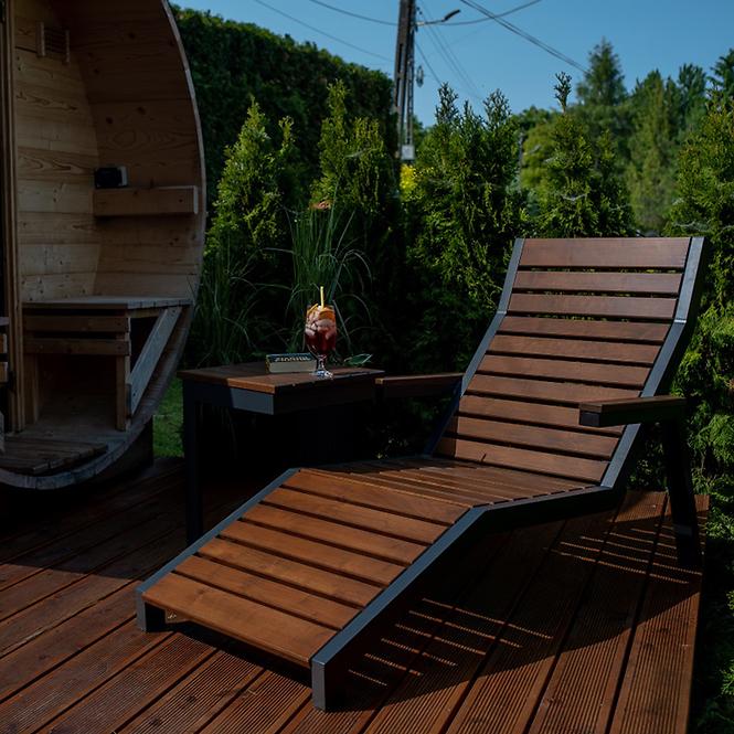 Záhradné lehátko Loft orech,7