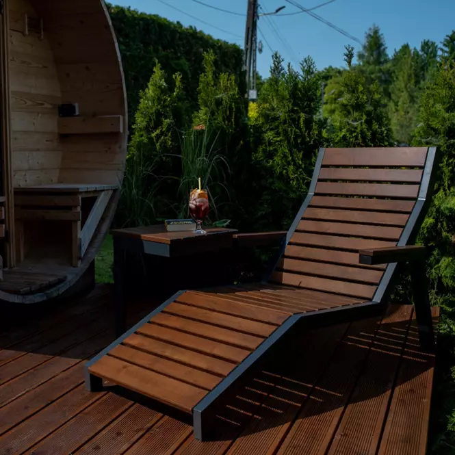 Záhradné ležadlo Loft orech,7