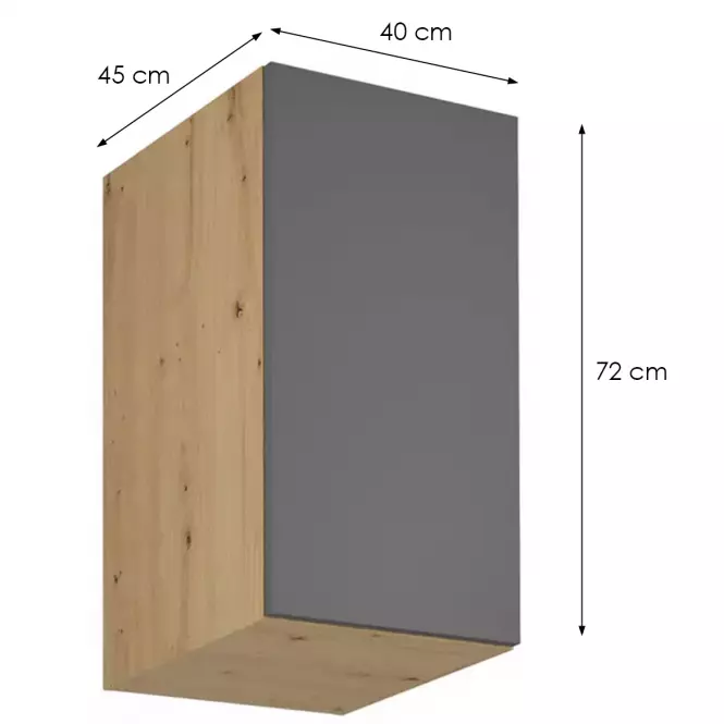 Skrinka do kuchyne Langen G40G grey