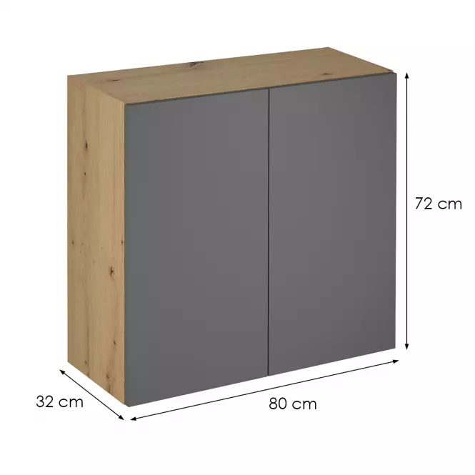 Skrinka do kuchyne Langen G80 grey