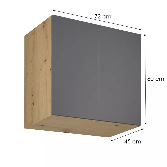 Skrinka do kuchyne Langen G80G grey