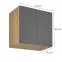 Skrinka do kuchyne Langen G80G grey,2