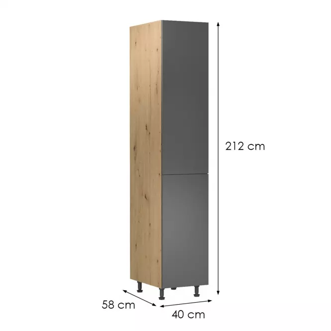Skrinka do kuchyne Langen d40sp grey,2