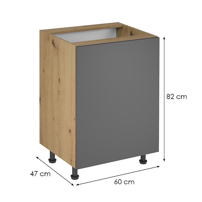 Skrinka do kuchyne Langen d60 grey,2