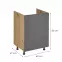 Skrinka do kuchyne Langen d60z grey,2