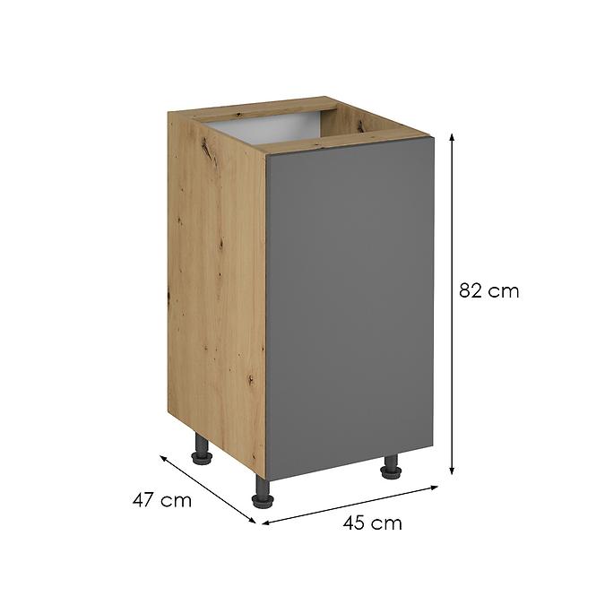 Skrinka do kuchyne Langen d45 grey