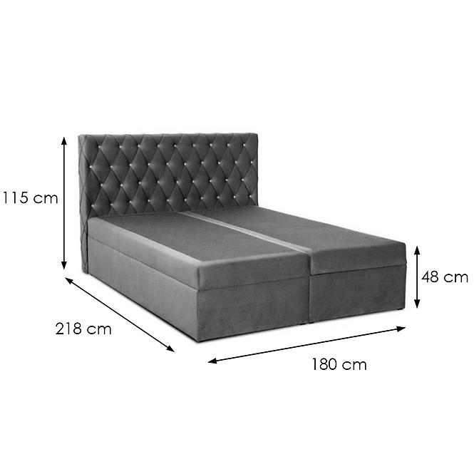 Kontinentálna posteľ Box 6 180x200 Paros 06