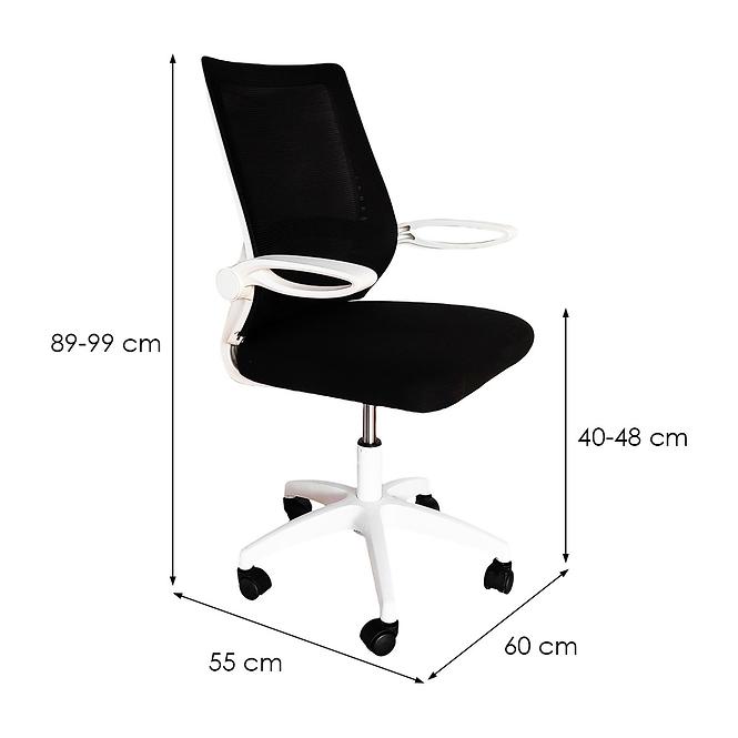 Kancelárske kreslo Rey 4798 čierna/biela,2