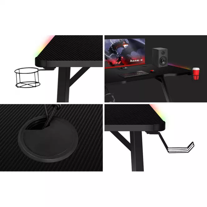 Písací stôl pre hráča HZ-Hero 2.5 RGB,12
