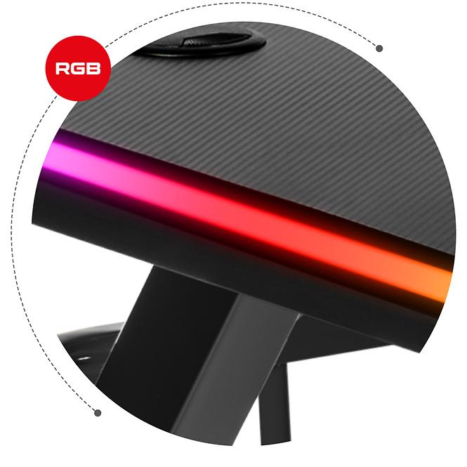 Písací stôl pre hráča HZ-Hero 5.0 RGB