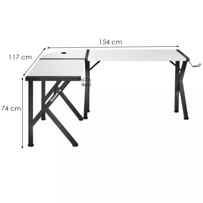 Písací stôl pre hráča HZ-Hero 6.3 white