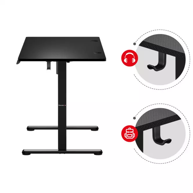 Písací stolík s elektrickým regulovaním výšky HZ-Hero 8.2 black,2