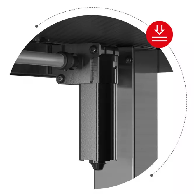 Písací stolík s elektrickým regulovaním výšky HZ-Hero 8.2 black,7