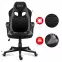 Otočné kreslo pre hráča HZ-Force 2.5 Grey Mesh,8
