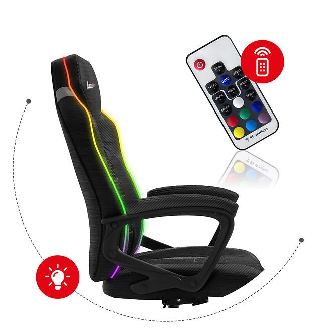 Otočné kreslo pre hráča HZ-Force 2.5 RGB Mesh