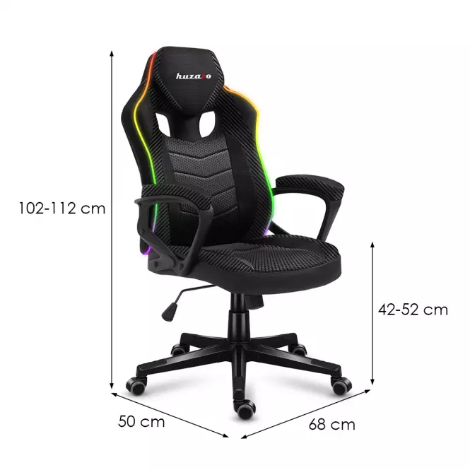 Otočné kreslo pre hráča HZ-Force 2.5 RGB Mesh
