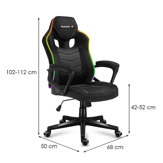 Otočné kreslo pre hráča HZ-Force 2.5 RGB Mesh