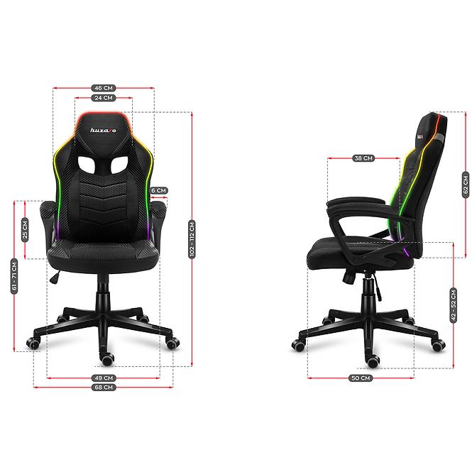 Otočné kreslo pre hráča HZ-Force 2.5 RGB Mesh