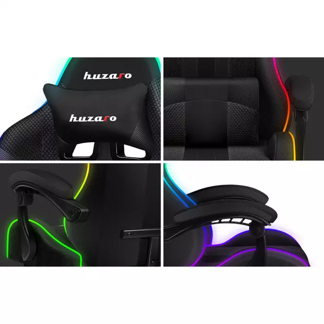 Otočné kreslo pre hráča HZ-Force 4.7 RGB Mesh