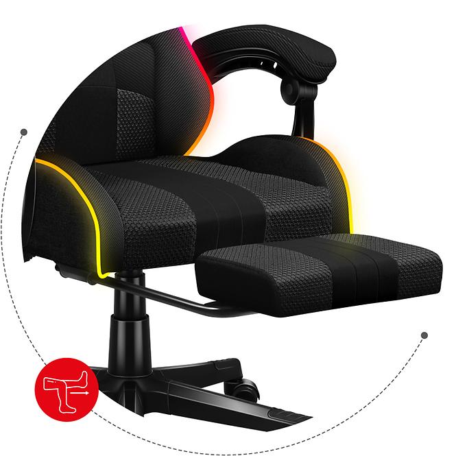 Otočné kreslo pre hráča HZ-Force 4.7 RGB Mesh