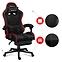 Otočné kreslo pre hráča HZ-Force 4.7 RGB Mesh,21