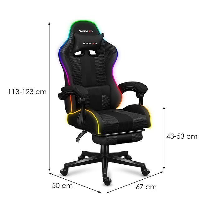 Otočné kreslo pre hráča HZ-Force 4.7 RGB Mesh