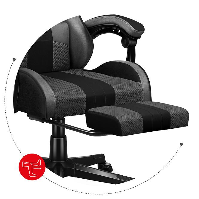 Otočné kreslo pre hráča HZ-Force 4.7 Grey Mesh