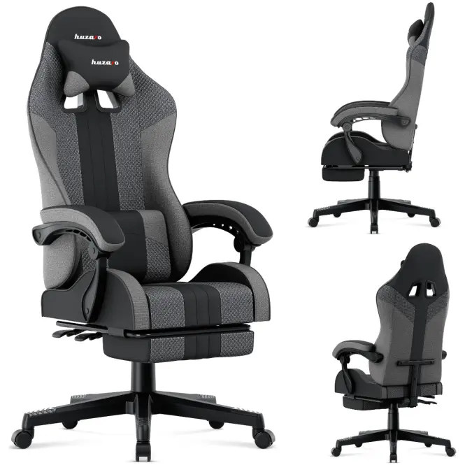 Otočné kreslo pre hráča HZ-Force 4.7 Grey Mesh