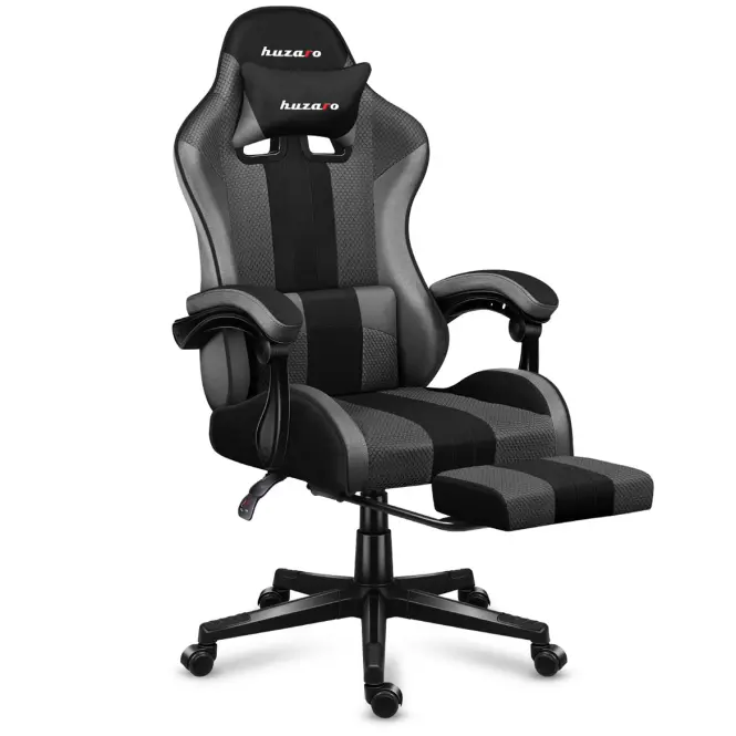 Otočné kreslo pre hráča HZ-Force 4.7 Grey Mesh,4