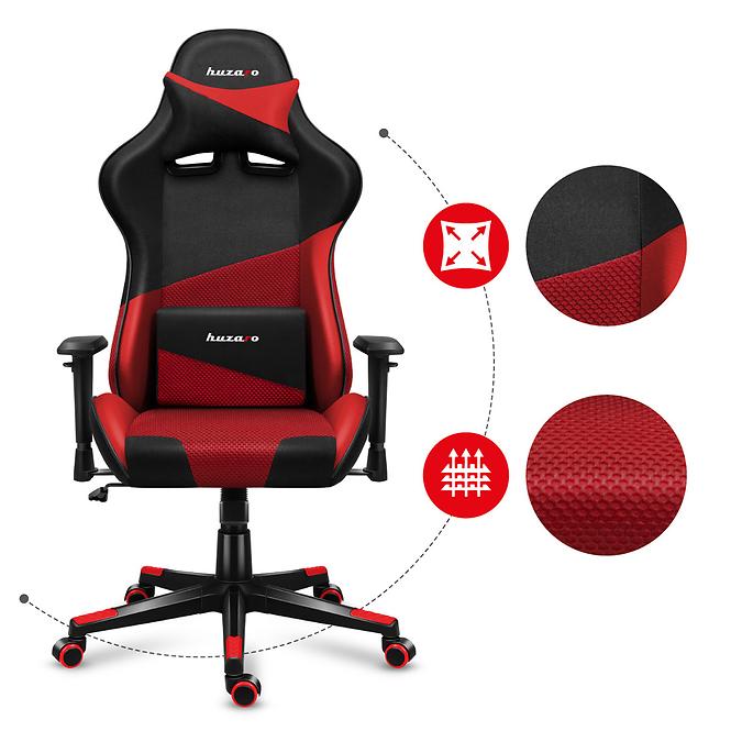 Otočné kreslo pre hráča Hz-Force 6.2 Red Mesh