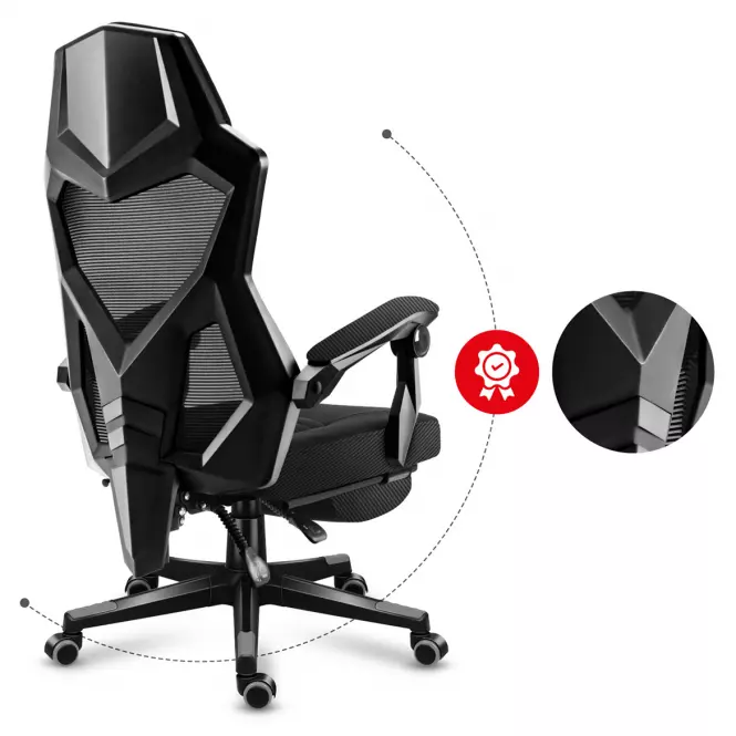 Otočné kreslo pre hráča HZ-Combat 3.0 Carbon,13