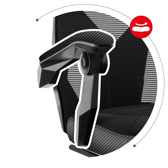 Otočné kreslo pre hráča HZ-Combat 3.0 Carbon
