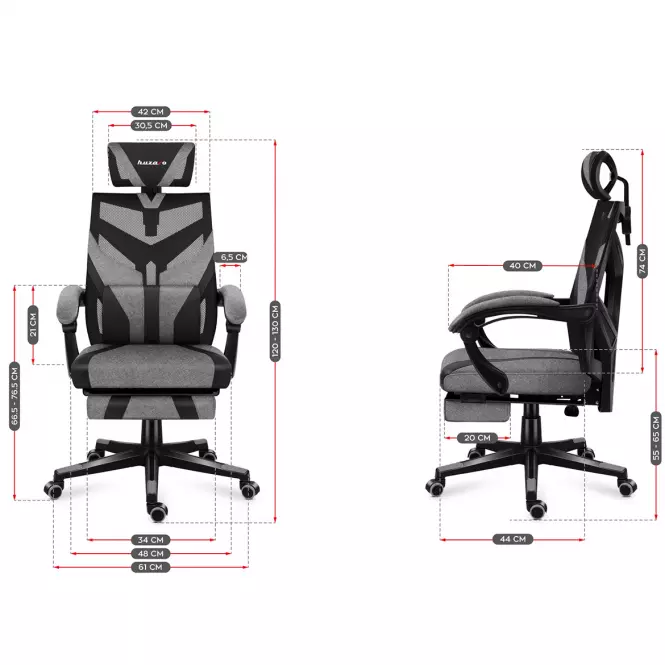 Otočné kreslo pre hráča HZ-Combat 5.0 Grey