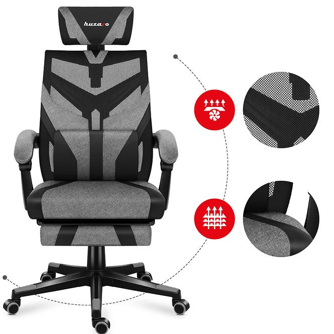 Otočné kreslo pre hráča HZ-Combat 5.0 Grey