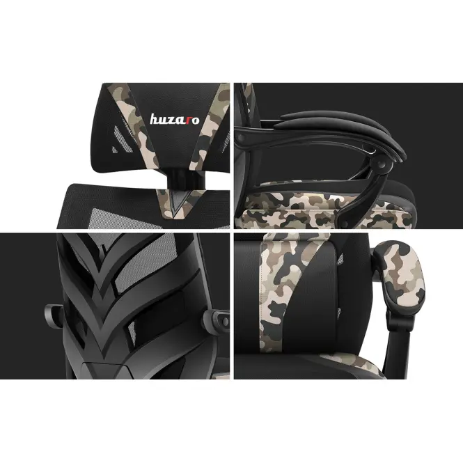 Otočné kreslo pre hráča HZ-Combat 5.0 Camo,6