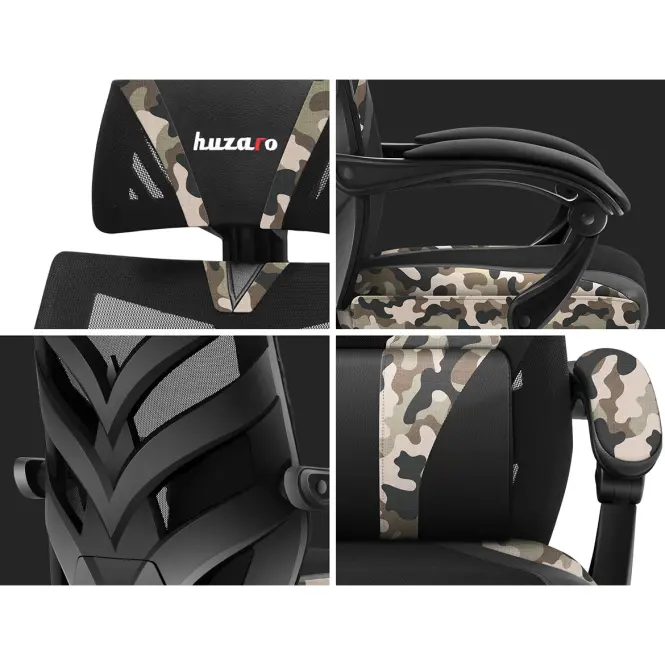 Otočné kreslo pre hráča HZ-Combat 5.0 Camo,7