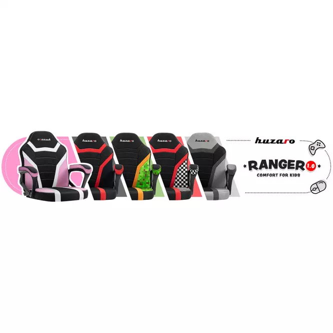 Otočné kreslo pre hráča HZ-Ranger 1.0 pink mesh
