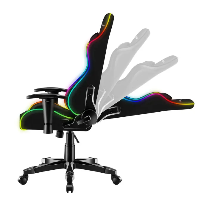 Otočné kreslo pre hráča HZ-Ranger 6.0 RGB Mesh,4